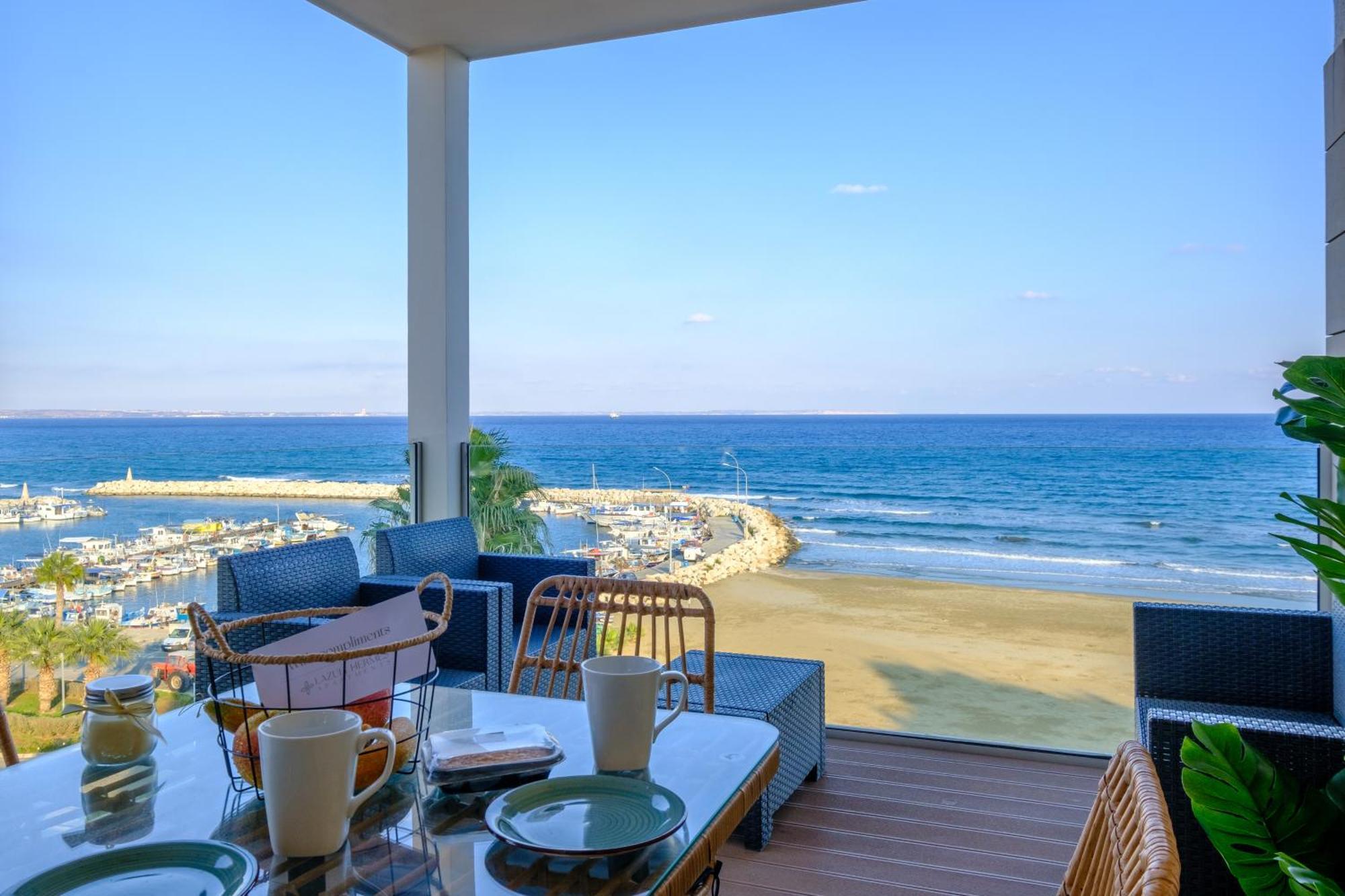 Lazuli Sea View Beachfront Ap 254 Apartment Larnaca Exterior photo